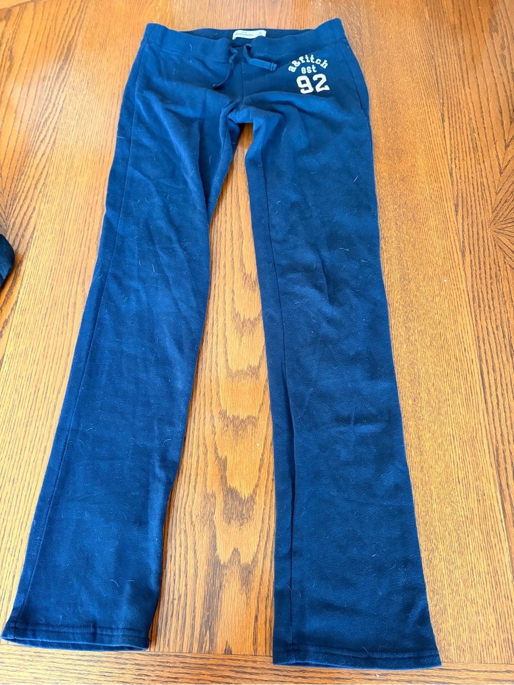 abercrombie kids Navy Blue Sweatpants with '92 Logo